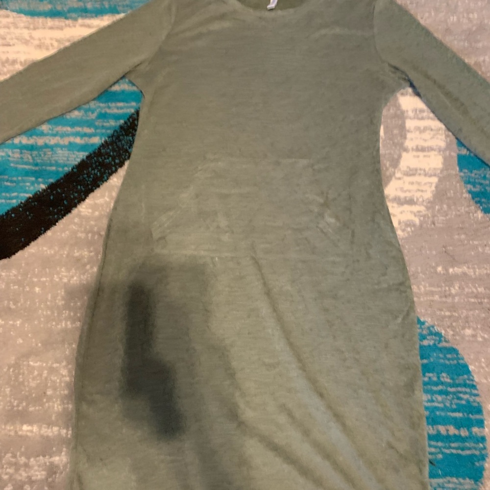 This is a green dress that is size medium but also comes in white and red
